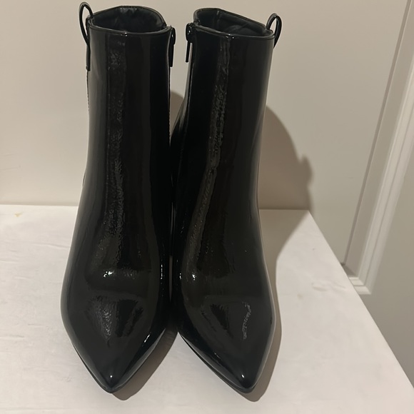 Nasty Gal Patent Leather Pointed Toe Ankle Boots - Picture 4 of 16